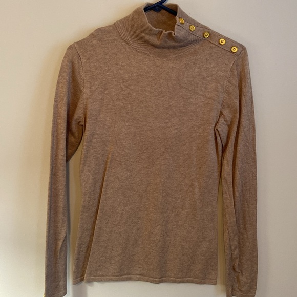 NWOT Taupe Turtleneck - Picture 2 of 3